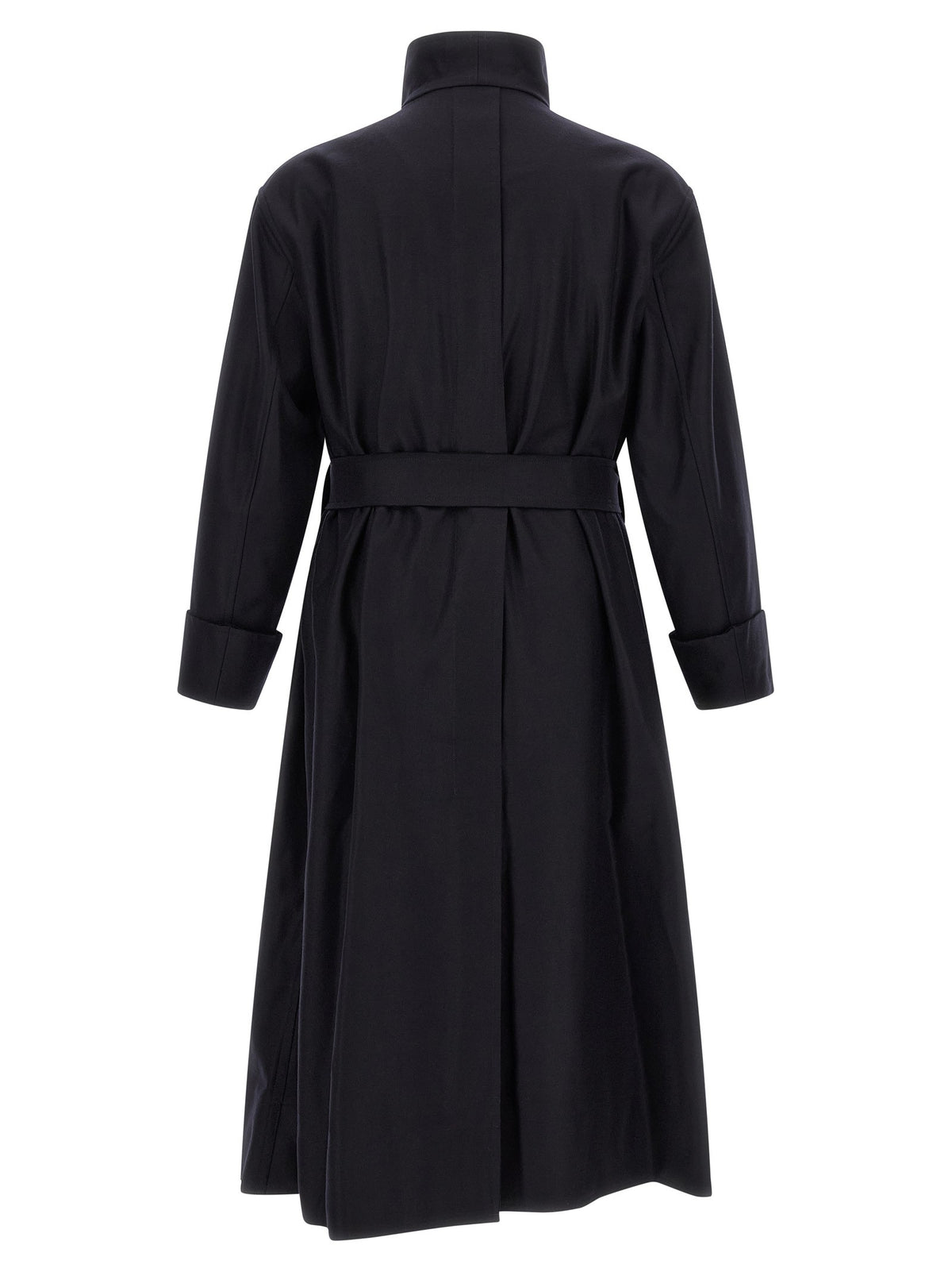 ISSEY MIYAKE Shell Trench Coat Black