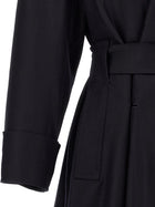ISSEY MIYAKE Shell Trench Coat Black