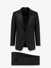 Tom Ford Men's Shelton Stretch Wool Tuxedo Black