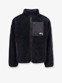 Stussy Men's Sherpa and Nylon Reversible Jacket Black