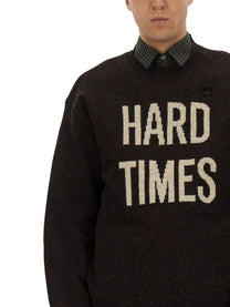 Moschino Men's Shetland Wool Pullover Brown