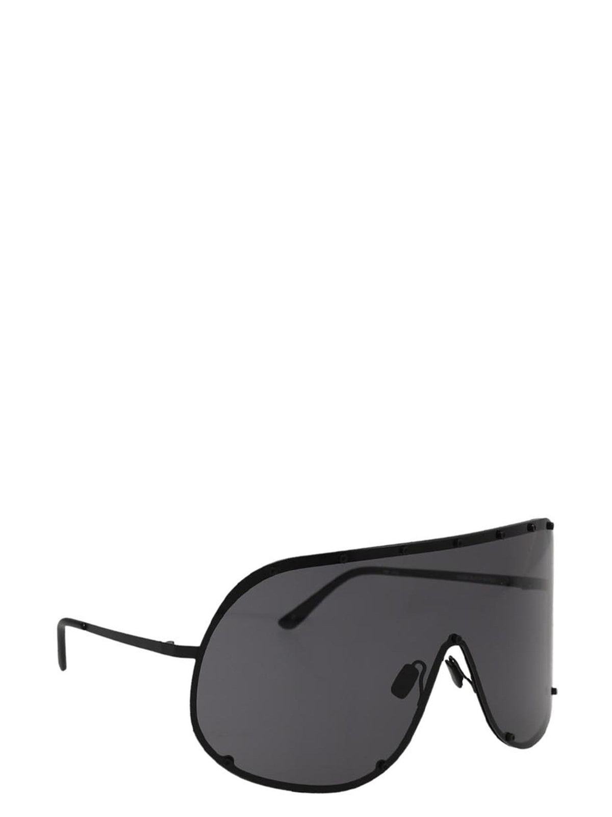Rick Owens Shield Sunglasses Black, view 3
