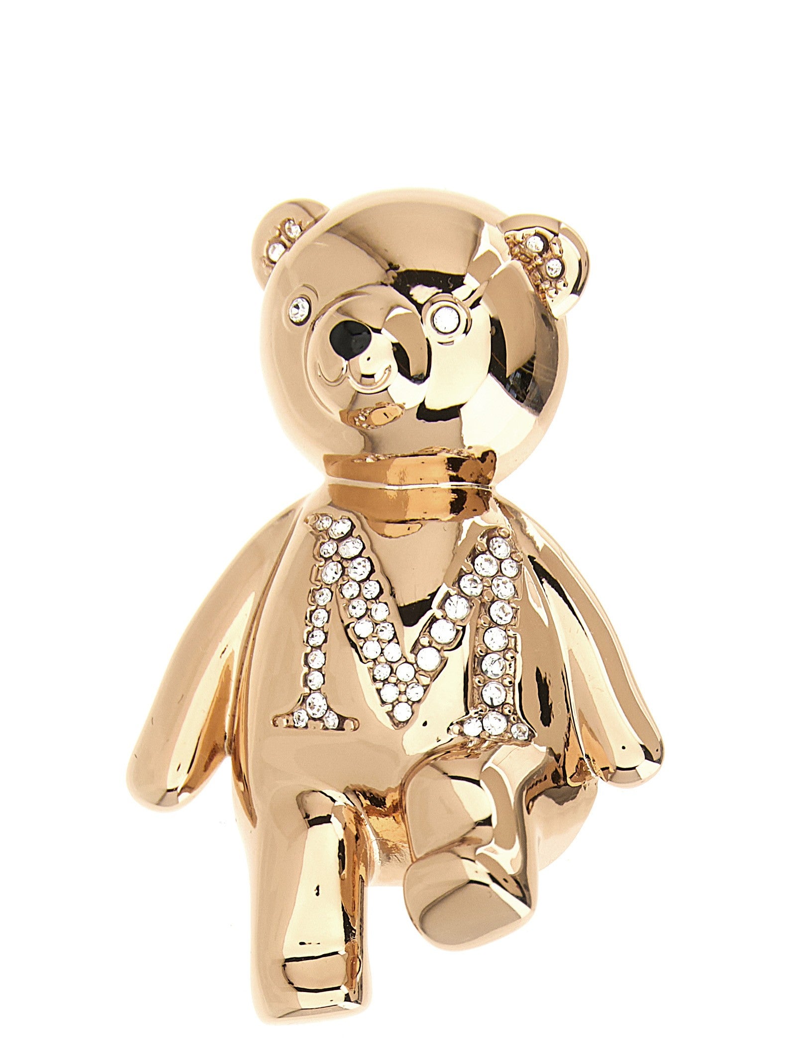 Max Mara Shiny Bear Brooch Gold
