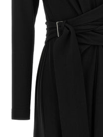 Brunello Cucinelli Shiny Collar Dress Black