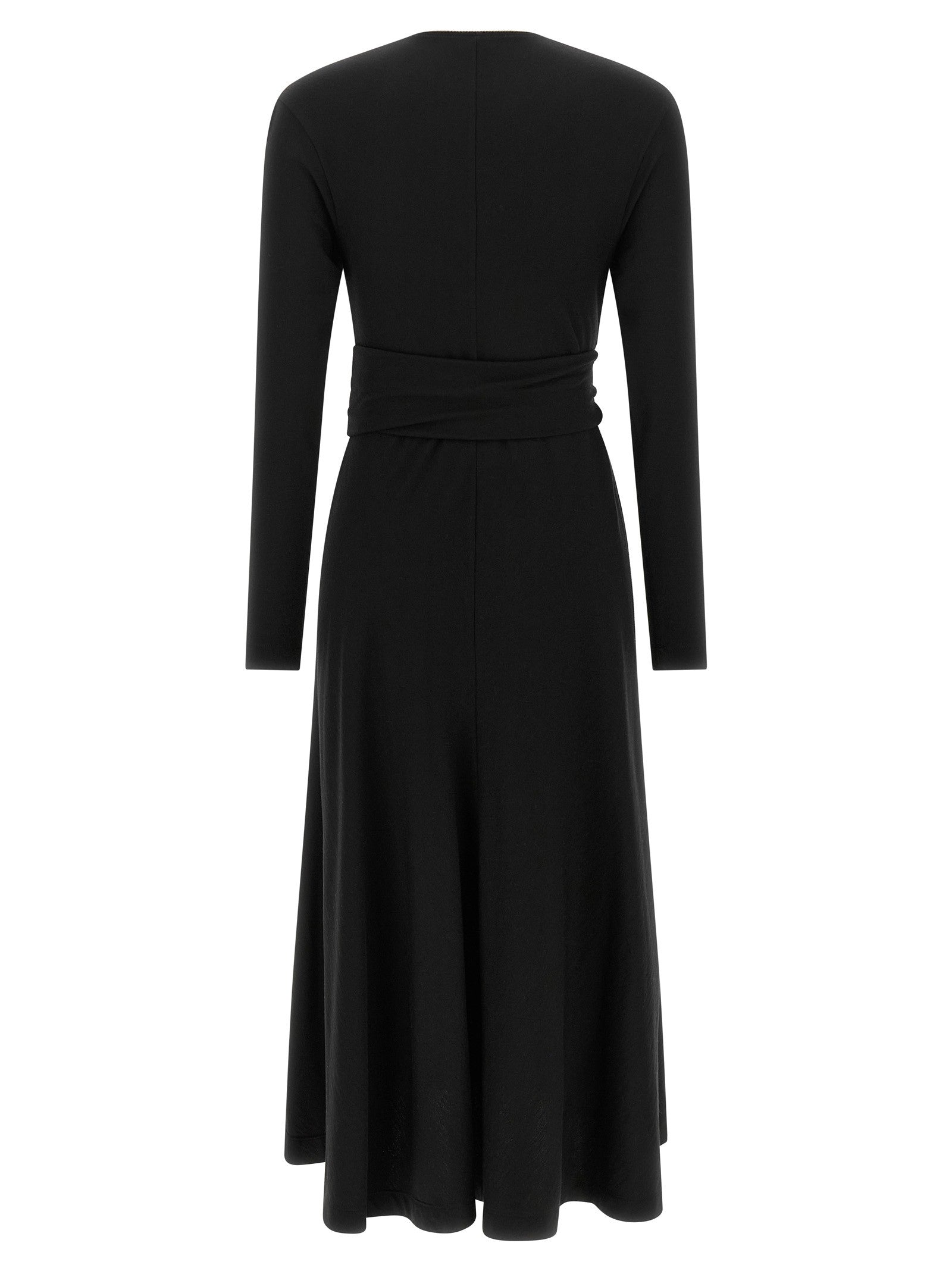 Brunello Cucinelli Shiny Collar Dress Black