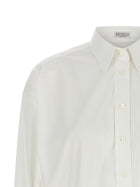 Brunello Cucinelli Shiny Cuffs Shirt White, view 3