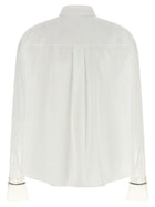 Brunello Cucinelli Shiny Cuffs Shirt White, view 2