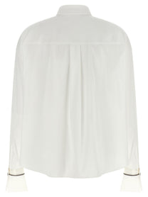 Brunello Cucinelli Shiny Cuffs Shirt White, view 2