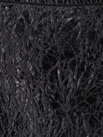 Gucci Women's Shiny Leather and Neoprene Skirt Black