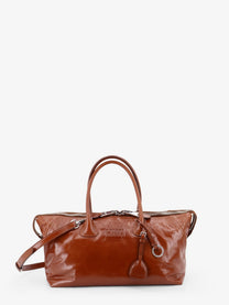 Miu Miu Women's Shiny Leather Handbag Beige