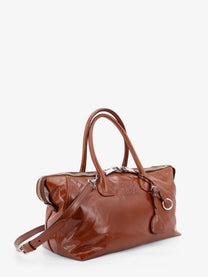 Miu Miu Women's Shiny Leather Handbag Beige