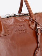 Miu Miu Women's Shiny Leather Handbag Beige, view 5