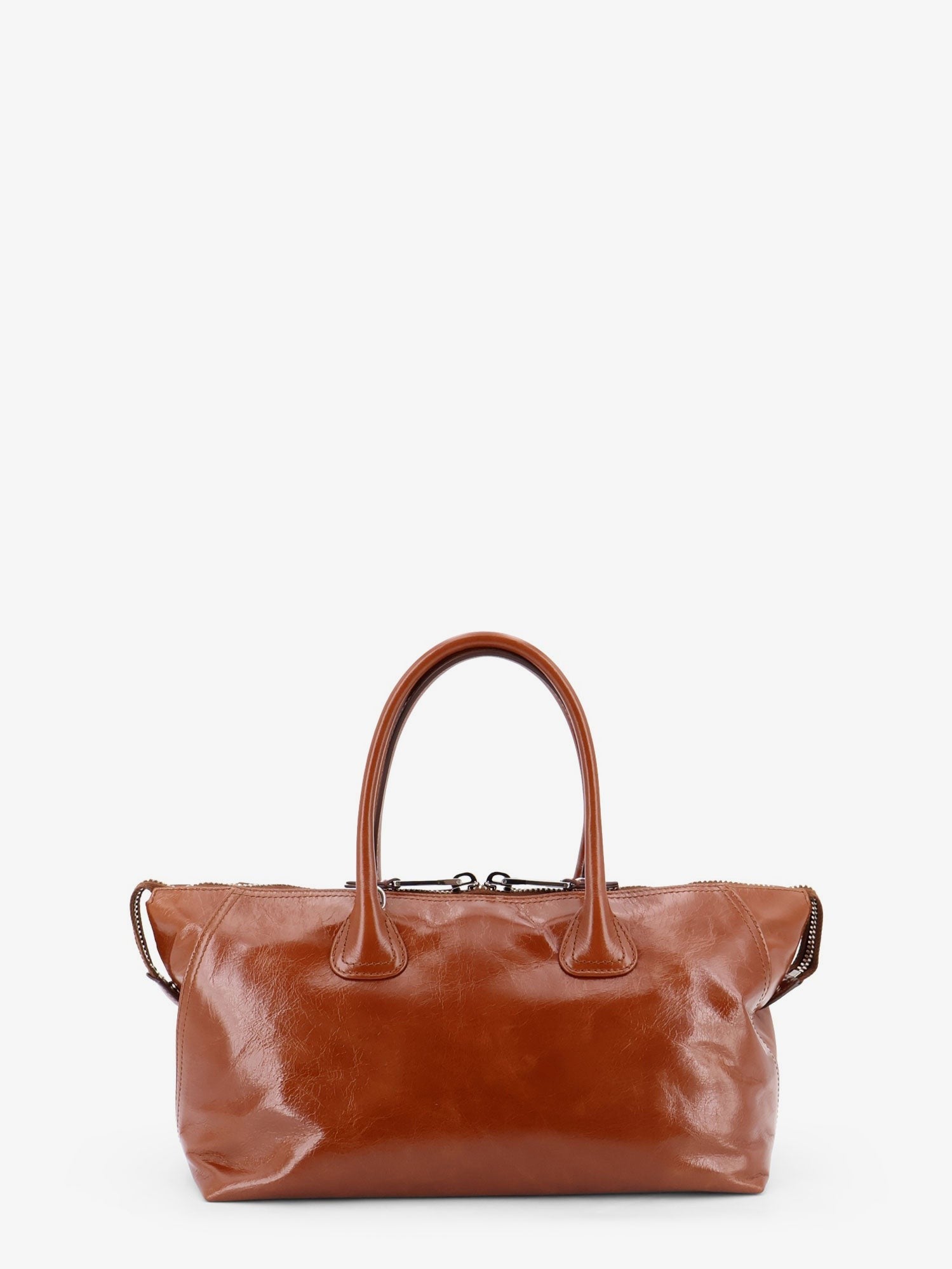 Miu Miu Women's Shiny Leather Handbag Beige