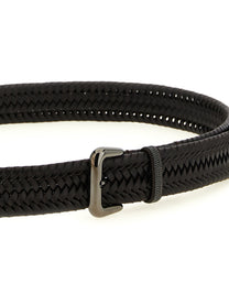 Brunello Cucinelli Shiny Loop Belt Brown