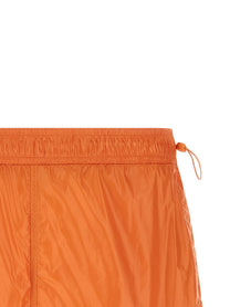 Laminar Shiny Nylon Bermuda Shorts Orange