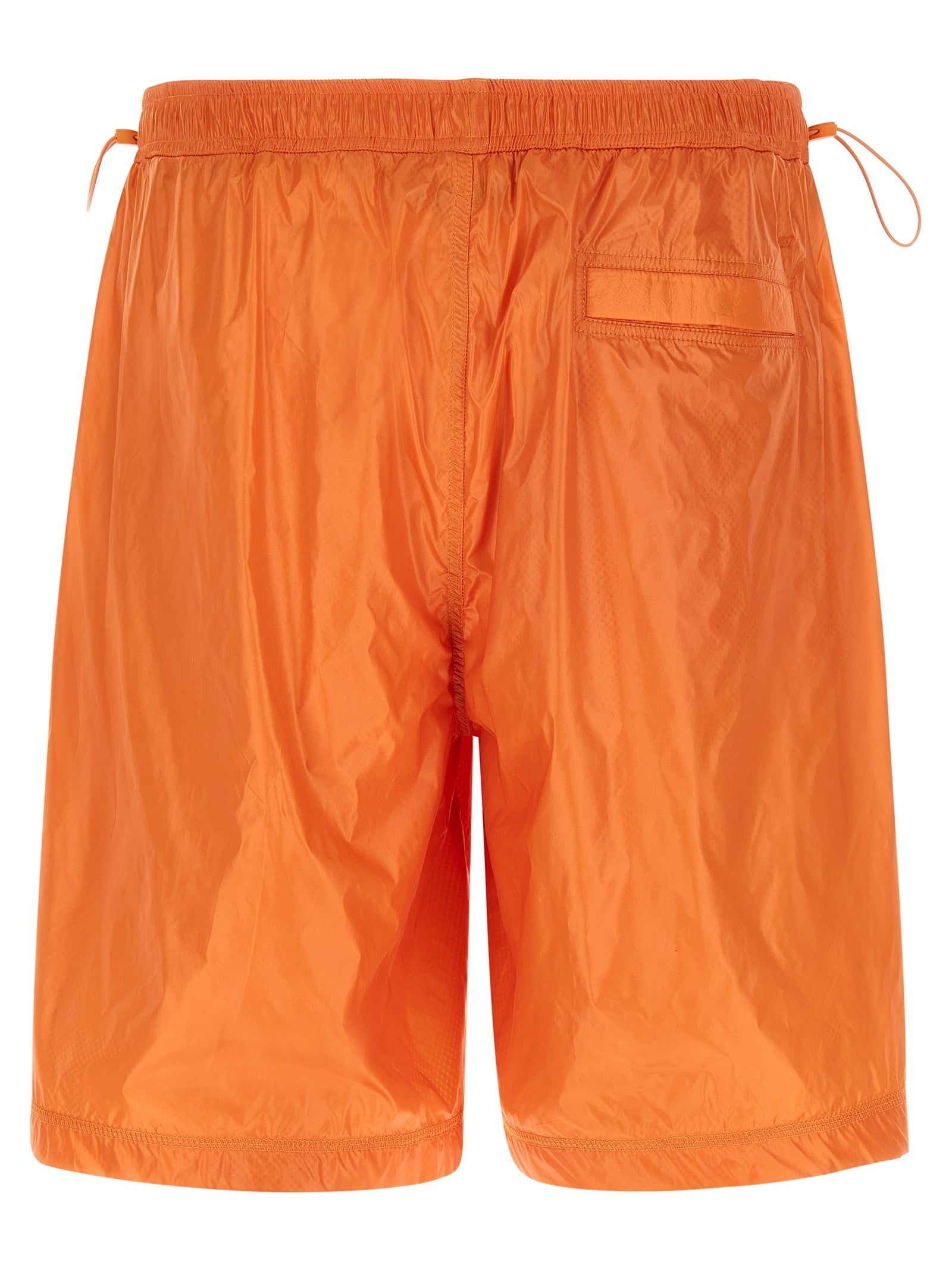 Laminar Shiny Nylon Bermuda Shorts Orange