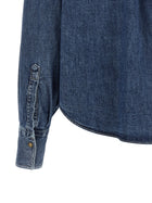 Brunello Cucinelli Shiny Pockets Shirt Blue, view 4