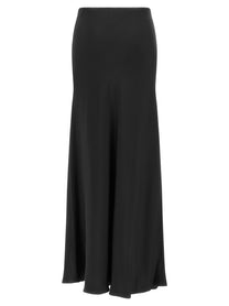 Fabiana Filippi Shiny Satin Enver Skirt Black