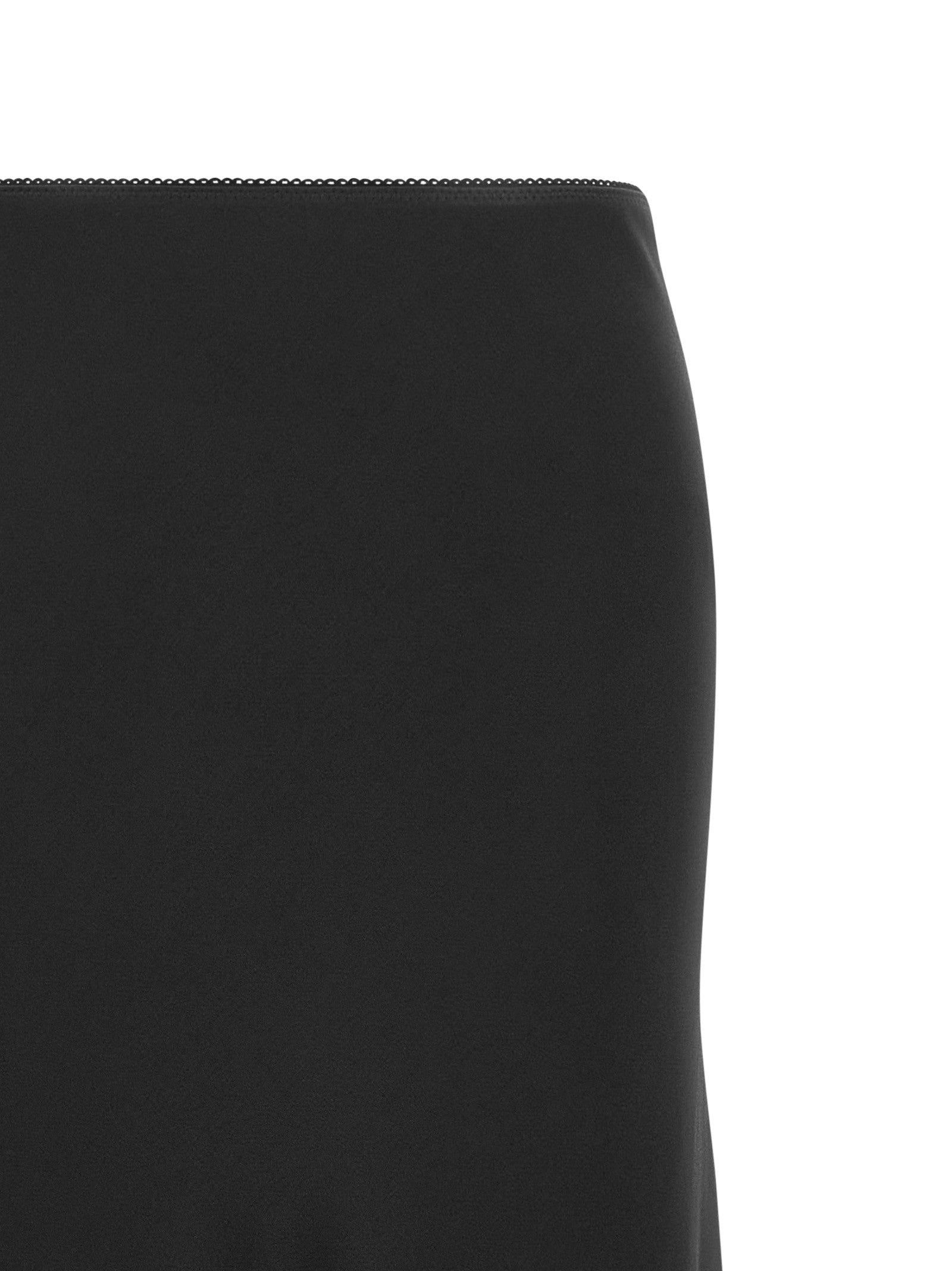 Fabiana Filippi Shiny Satin Enver Skirt Black
