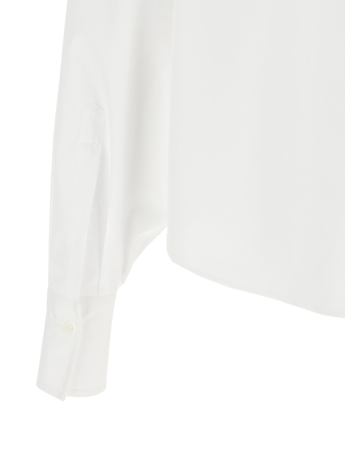 Brunello Cucinelli Shiny Trim Shirt White, view 4