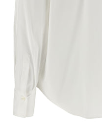Brunello Cucinelli Shiny Trim Shirt White