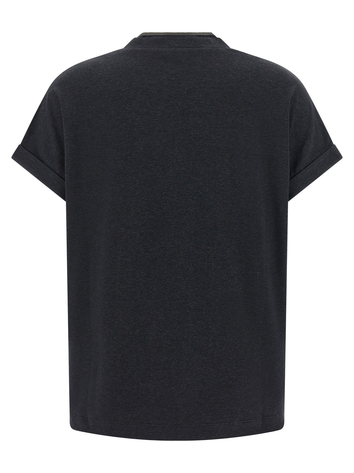 Brunello Cucinelli Shiny Trims Shirt Grey