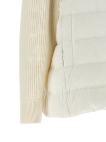 Brunello Cucinelli Shiny Zipper Pull Down Jacket White
