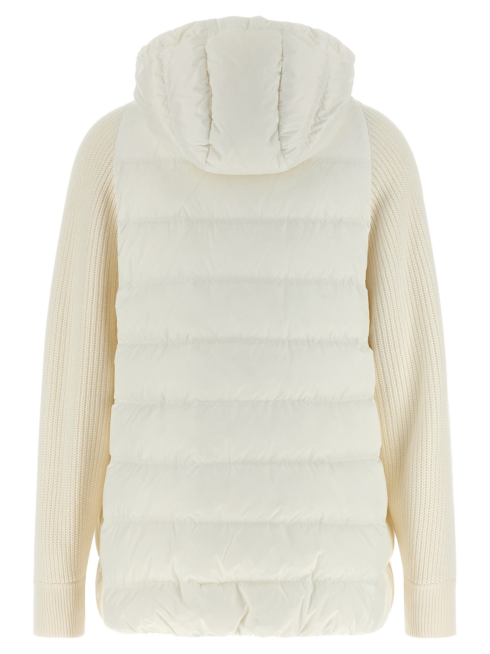 Brunello Cucinelli Shiny Zipper Pull Down Jacket White