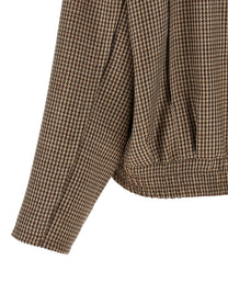 Brunello Cucinelli Shiny Zipper Pull Jacket Brown