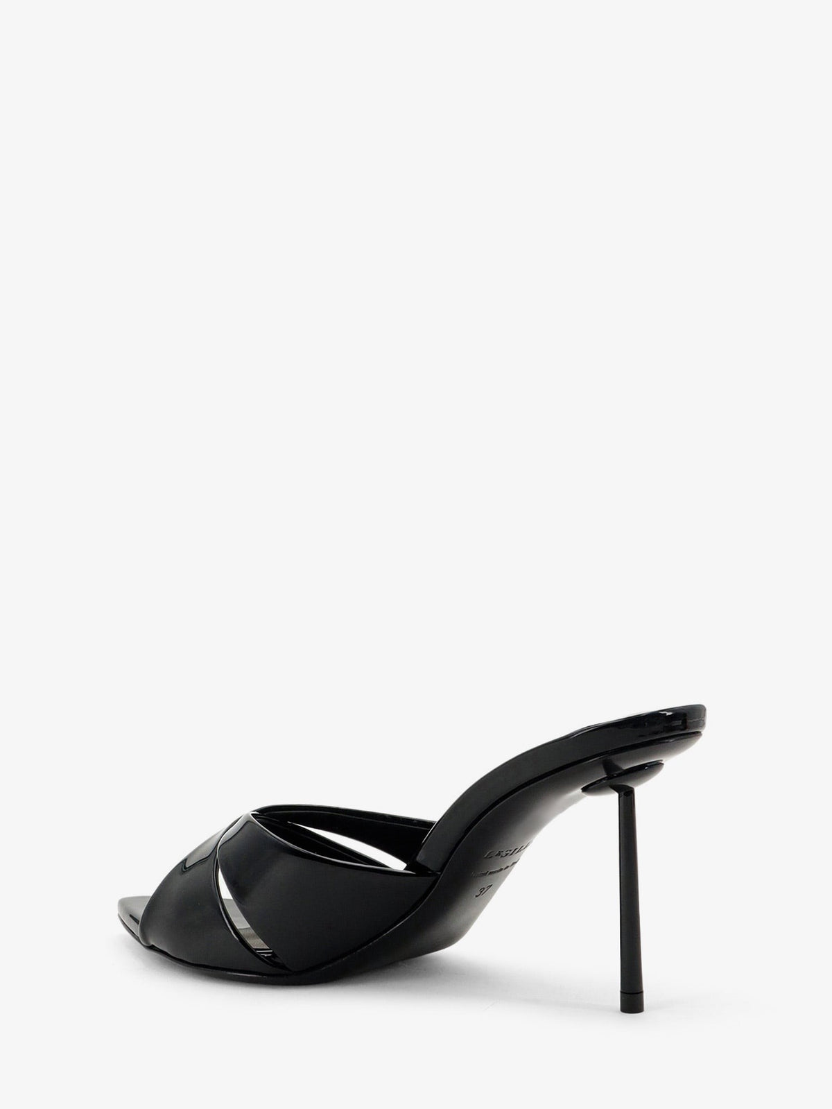 Le Silla Women's Shirley Patent Leather Sandals Black, view 3