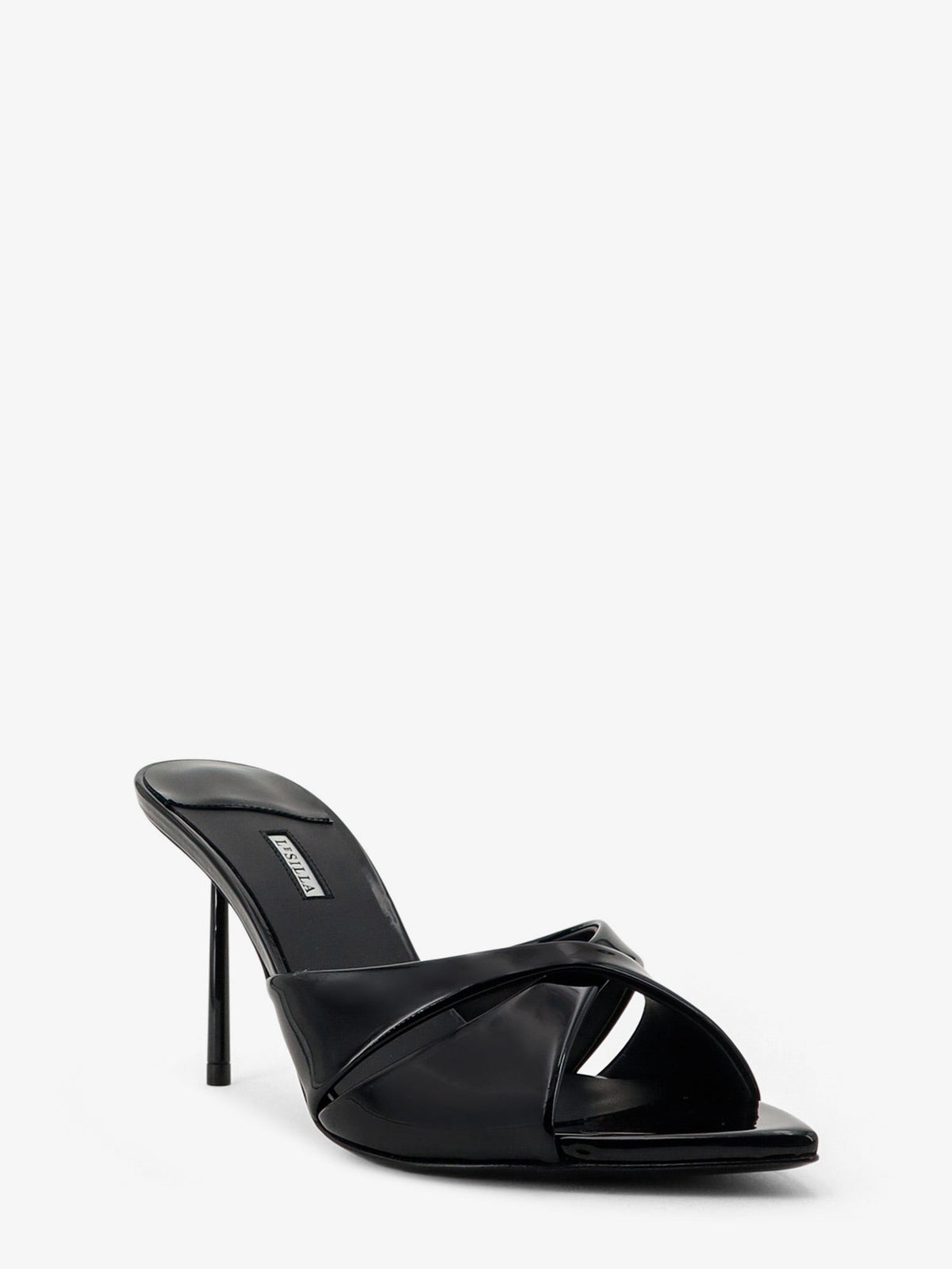 Le Silla Women's Shirley Patent Leather Sandals Black, view 2