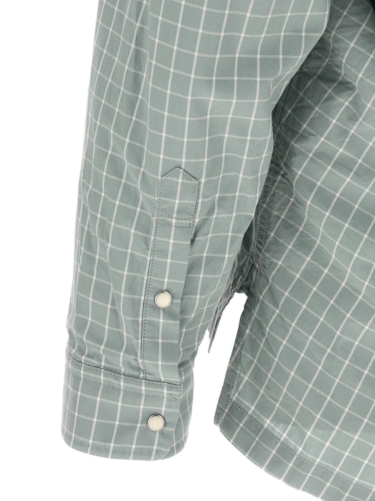 Maison MIHARA YASUHIRO Shirt Adhesive Decorations Blue