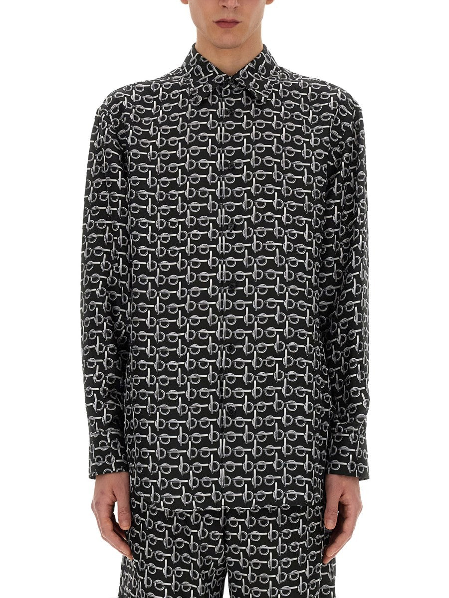Burberry Men's Shirt Black Burberry