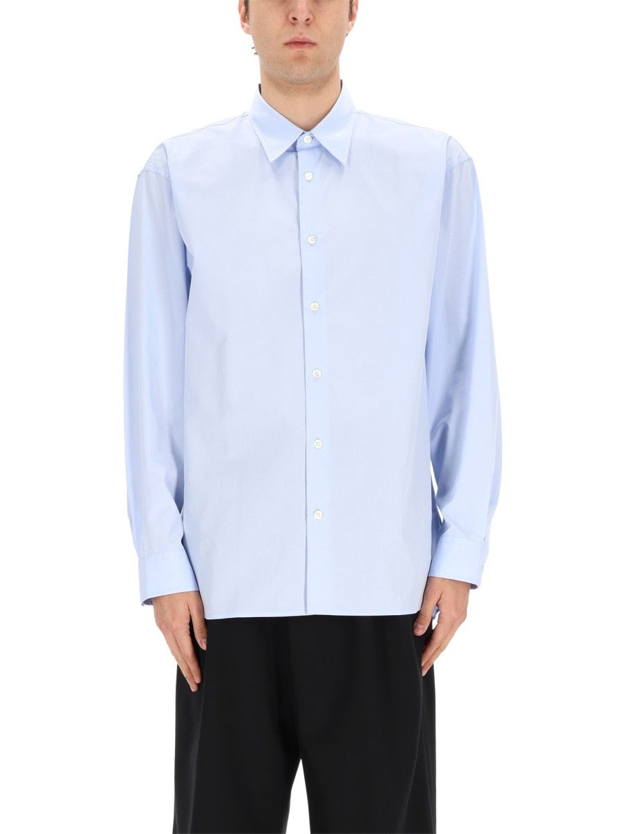 Dries Van Noten Men's Shirt Croom Blue