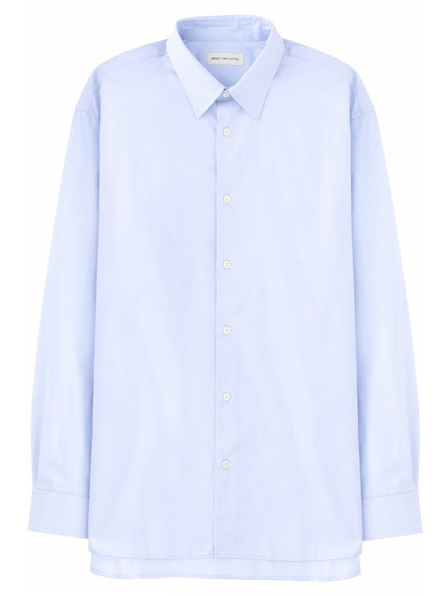 Dries Van Noten Men's Shirt Croom Blue