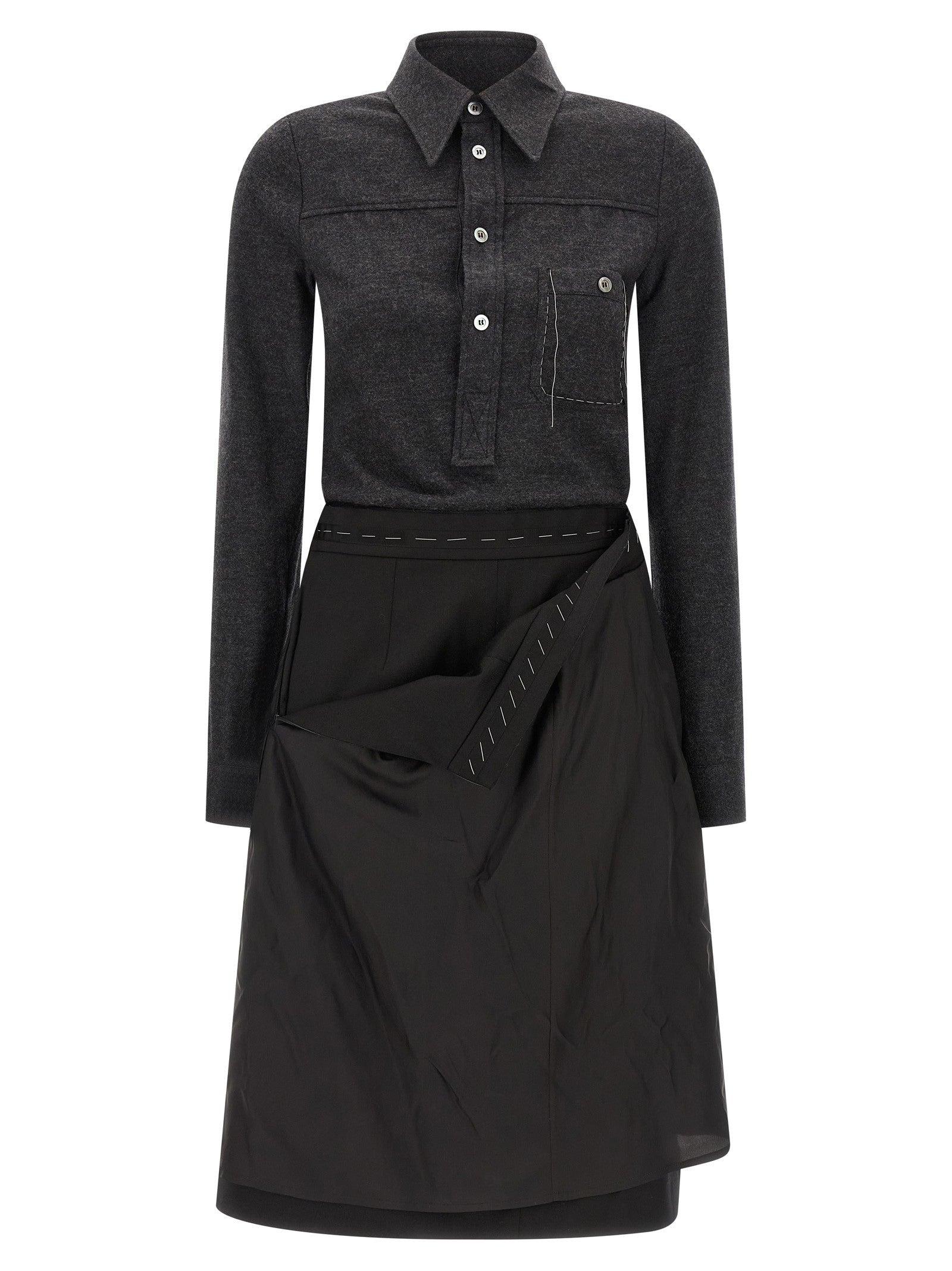 Maison Margiela Shirt Dress Grey