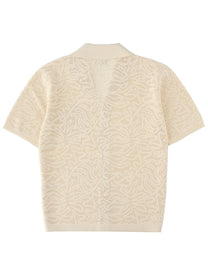Drôle de Monsieur Men's Shirt Maille Dentelle Beige