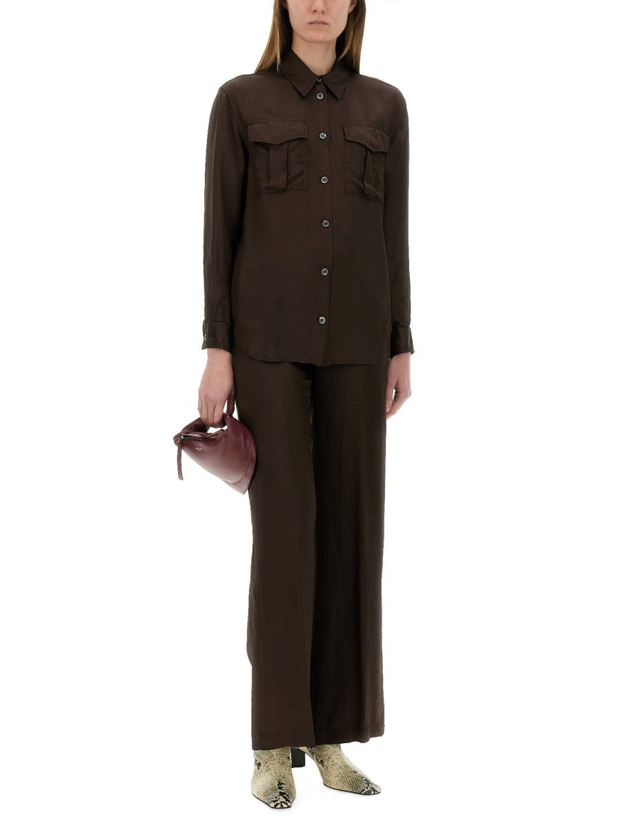 Aspesi Women's Shirt MOD5489 Brown Aspesi