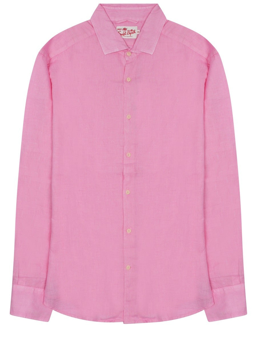 Mc2 Saint Barth Men's Shirt Pamplona Blue Mc2 Saint Barth