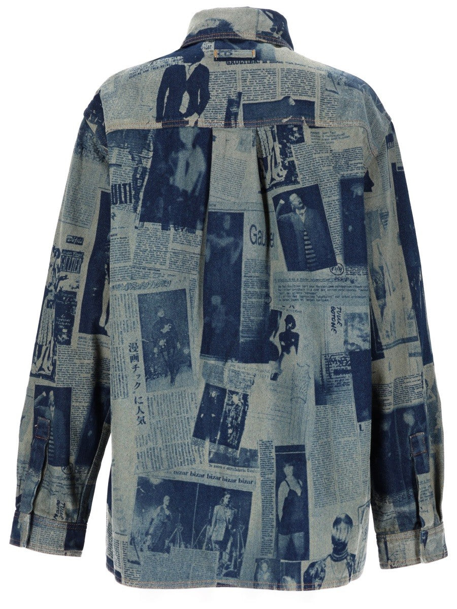 Jean Paul Gaultier Women's Shirt Blue