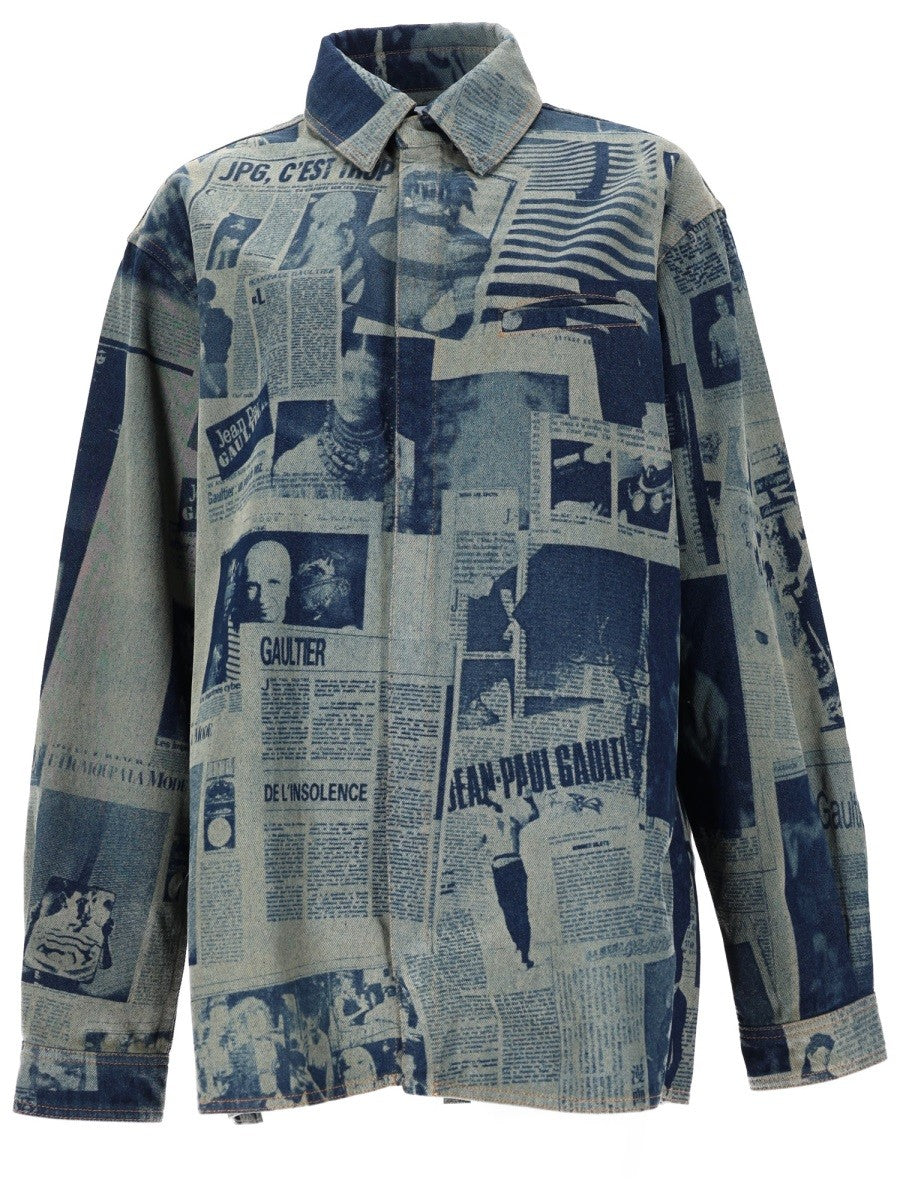 Jean Paul Gaultier Women's Shirt Blue