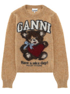 Ganni Women's Shirt Beige