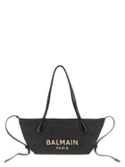 Balmain Shooping Track Small Rafia Black