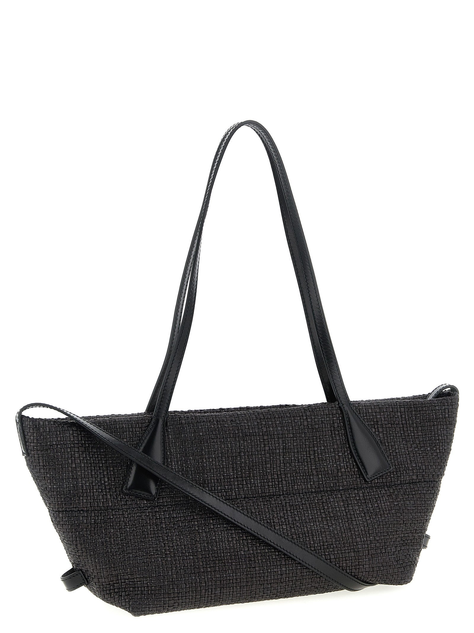 Balmain Shooping Track Small Rafia Black