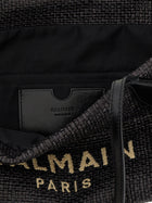Balmain Shooping Track Small Rafia Black, view 4