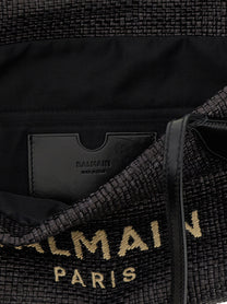 Balmain Shooping Track Small Rafia Black