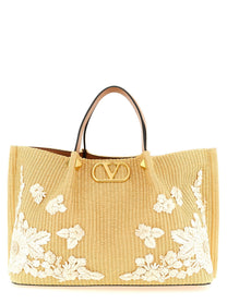 Valentino Shopping Valentino Garavani Medium Raffia Beige