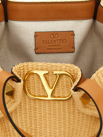 Valentino Shopping Valentino Garavani Medium Raffia Beige