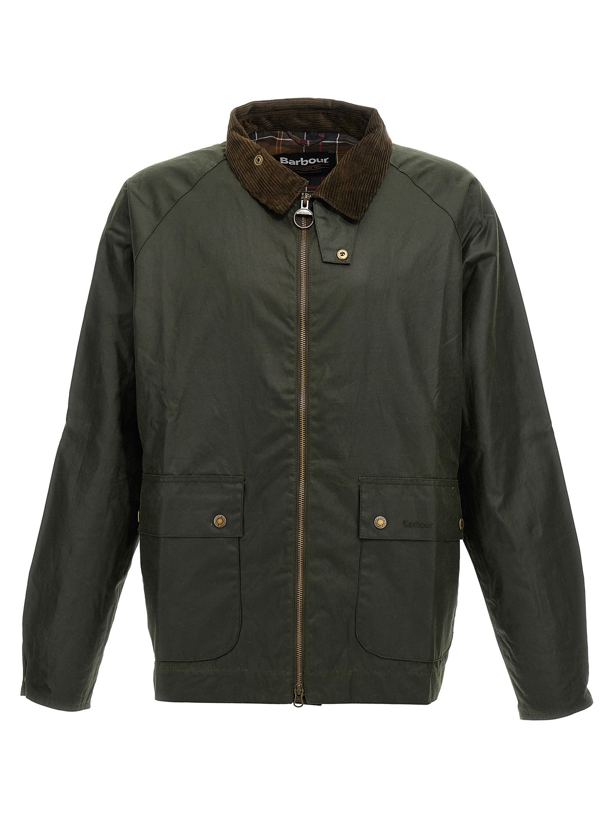 Barbour Short Bedale Jacket Green