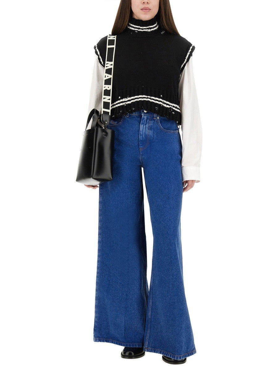 Marni Women's Short Cotton Vest Black